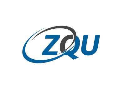 ZQU mektup yaratıcı modern zarif logo tasarımı