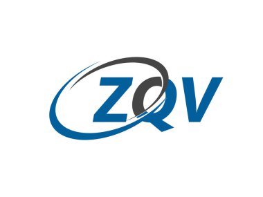 ZQV harfi yaratıcı modern zarif logo tasarımı