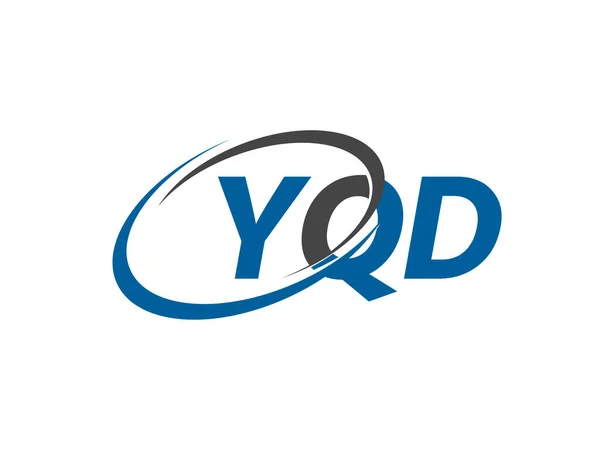 Yqd Letter Creative Modern Elegant Swoosh Logo Design — Stock Vector