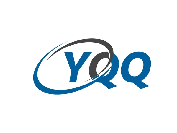 Yqq Letter Creative Modern Elegant Swoosh Logo Design — Stock Vector