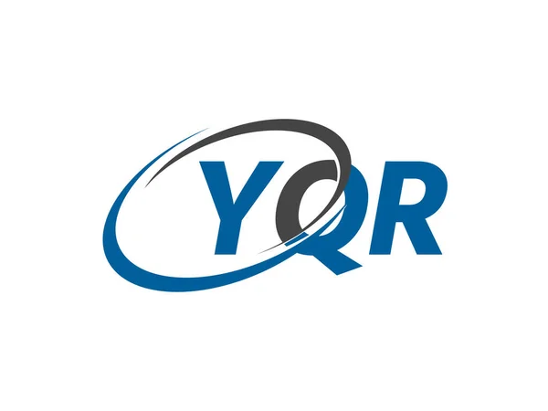 Yqr List Kreatywny Nowoczesny Elegancki Projekt Logo Swoosh — Wektor stockowy