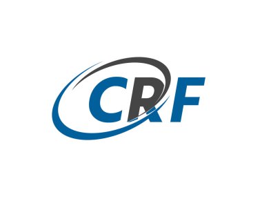 CRF harfi modern zarif logo tasarımı