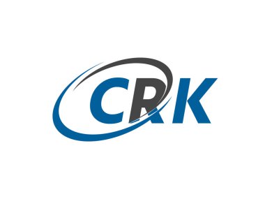 CRK harfi yaratıcı modern logo tasarımı