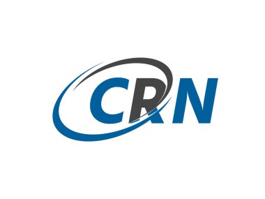 CRN harfi yaratıcı modern zarif logo tasarımı