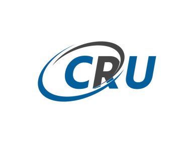 CRU harfi modern zarif logo tasarımı