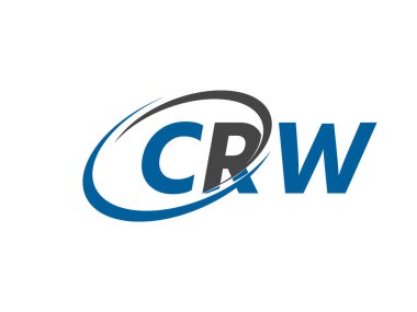 CRW harfli yaratıcı modern zarif logo tasarımı