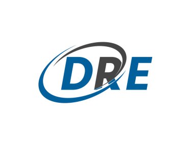 DRE harfi yaratıcı modern zarif logo tasarımı