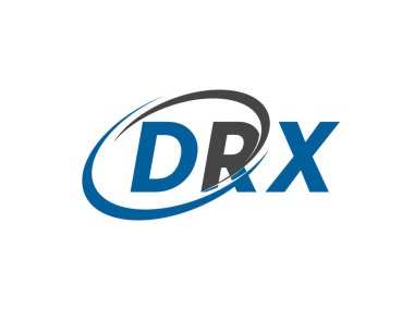 DRX harfi yaratıcı modern zarif logo tasarımı