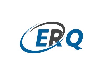 ERQ harfi yaratıcı modern zarif logo tasarımı