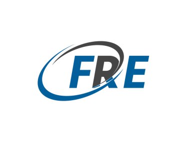 FRE harfi yaratıcı modern zarif logo tasarımı