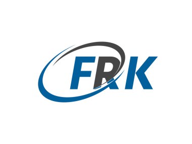 FRK harfi yaratıcı modern zarif logo tasarımı