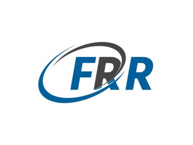FRR harfi yaratıcı modern zarif logo tasarımı