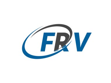 FRV harfi modern zarif logo tasarımı
