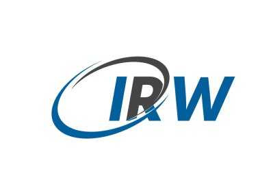 IRW harfi yaratıcı modern zarif logo tasarımı