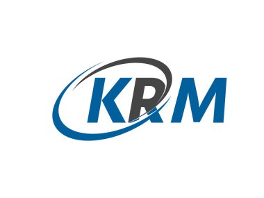 Krm yaratıcı logo tasarımı vektör çizimi