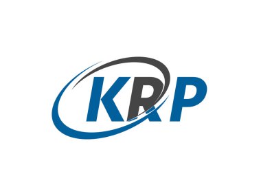 Krp yaratıcı logo tasarımı vektör çizimi
