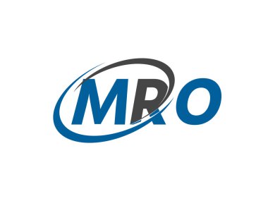 mro yaratıcı logo tasarımı vektör çizimi
