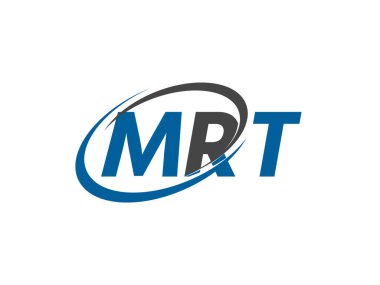 mrt yaratıcı logo tasarımı vektör çizimi