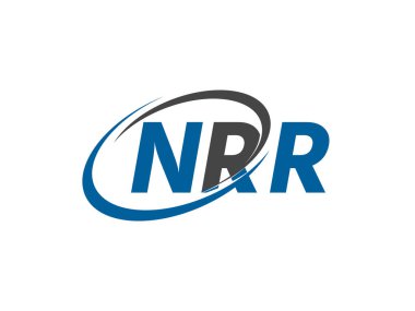 nrr yaratıcı logo tasarımı vektör çizimi
