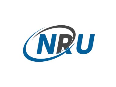 nru yaratıcı logo tasarımı vektör çizimi