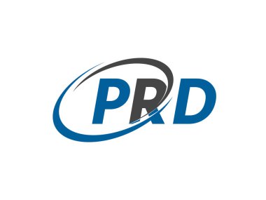 Prd yaratıcı logo tasarımı vektör çizimi