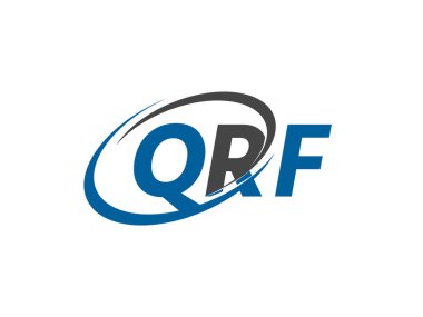 QRF harfi modern zarif logo tasarımı