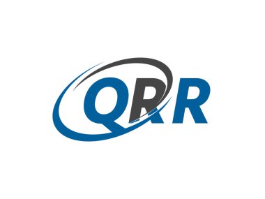 QRR harfi yaratıcı modern zarif logo tasarımı