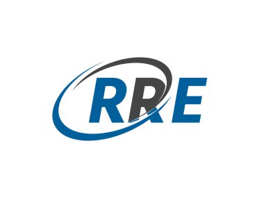 RRE harfi yaratıcı modern zarif logo tasarımı