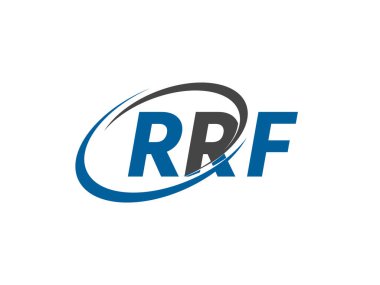 RRF harfi yaratıcı modern zarif logo tasarımı