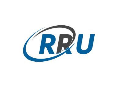 RRU harfi modern zarif logo tasarımı