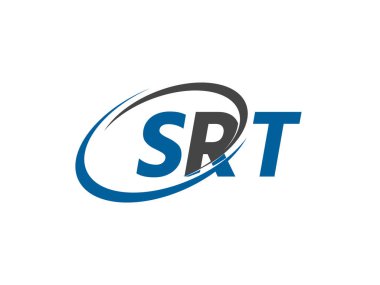 SRT harfi yaratıcı modern zarif logo tasarımı