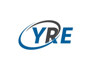 YRE harfi yaratıcı modern zarif logo tasarımı