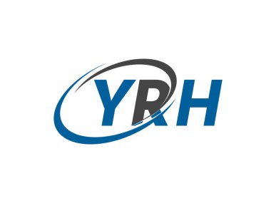 YRH harfi modern zarif logo tasarımı