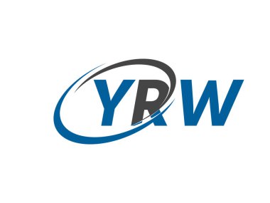 YRW harfi modern zarif logo tasarımı
