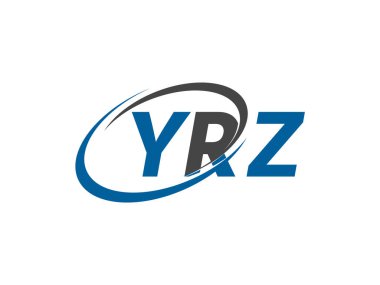 YRZ harfi yaratıcı modern zarif logo tasarımı