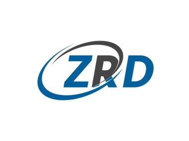ZRD harfi yaratıcı modern zarif logo tasarımı