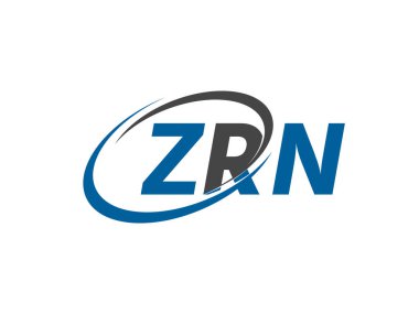 ZRN harfi yaratıcı modern zarif logo tasarımı