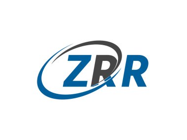 ZRR harfi yaratıcı modern zarif logo tasarımı