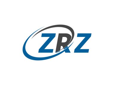 ZRZ harfi yaratıcı modern zarif logo tasarımı