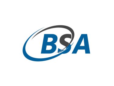 BSA harfi yaratıcı modern zarif logo tasarımı