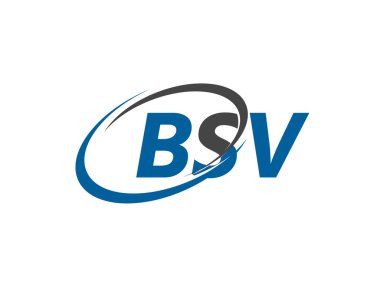 BSV harfi yaratıcı modern logo tasarımı