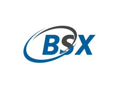 BSX harfli, modern, zarif logo tasarımı