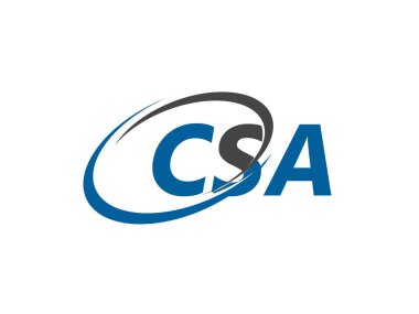 CSA harfi yaratıcı modern zarif logo tasarımı