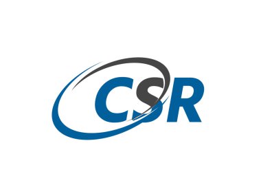 CSR harfi modern zarif logo tasarımı