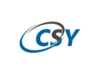 CSY harfi yaratıcı modern zarif logo 