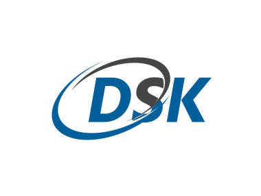 DSK harfi yaratıcı modern logo tasarımı