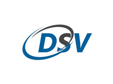 DSV harfi modern zarif logo tasarımı