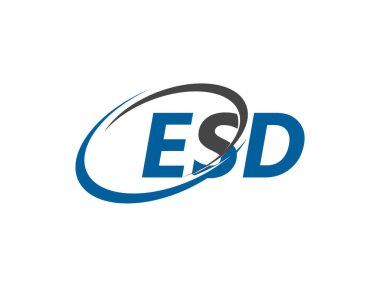 ESD harfli, modern, zarif logo tasarımı