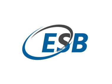 ESB harfli, modern, zarif logo tasarımı