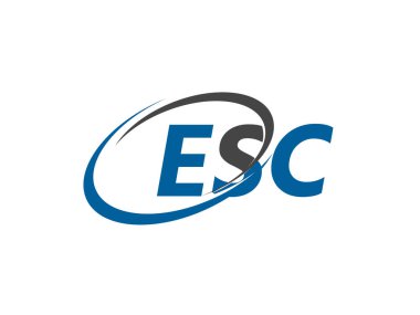 ESC harfi yaratıcı modern zarif logo tasarımı